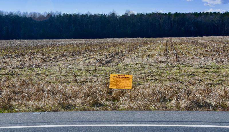 This is small section of land along Gravel Hill Road of the proposed 316-acre Azalea Woods subdivision. RON MACARTHUR PHOTO