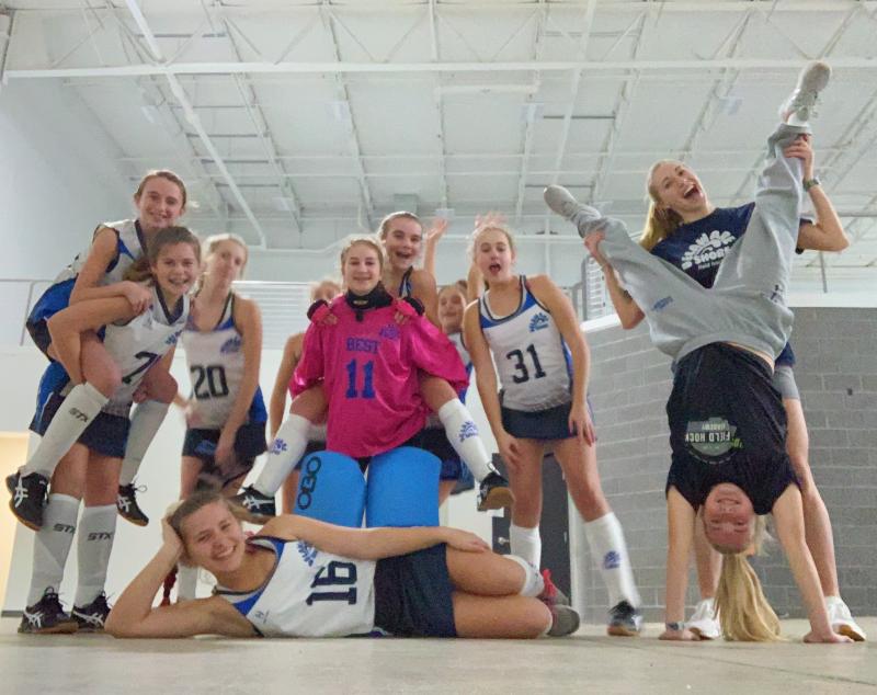 Just our U14 team after a day at a tourney in Lancaster! U14 funlovers