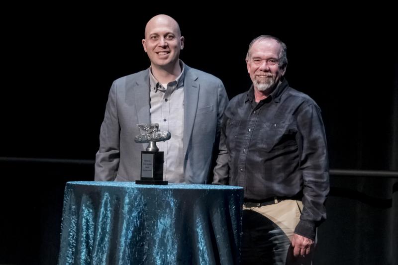 National Corn Growers Association National Corn Yield Contest state winner Gary Ockels, right, of Milton, is shown with Pete Uitenbroek, Dekalb Asgrow Deltapine brand marketing lead. SUBMITTED PHOTOS