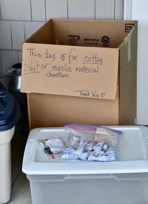 In order to maintain social distancing, donations can be dropped off outside at 16878 N. Hunters Run in the Villages of Five Points, Lewes.
