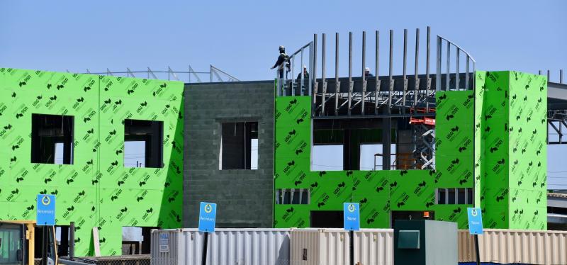 Construction continues during the COVID-19 crisis on projects such as the Cape Henlopen High School addition.