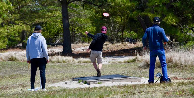 Disc golf at Cape Henlopen State Park is more popular then ever as people look for activities in the outdoors. RON MACARTHUR PHOTOS