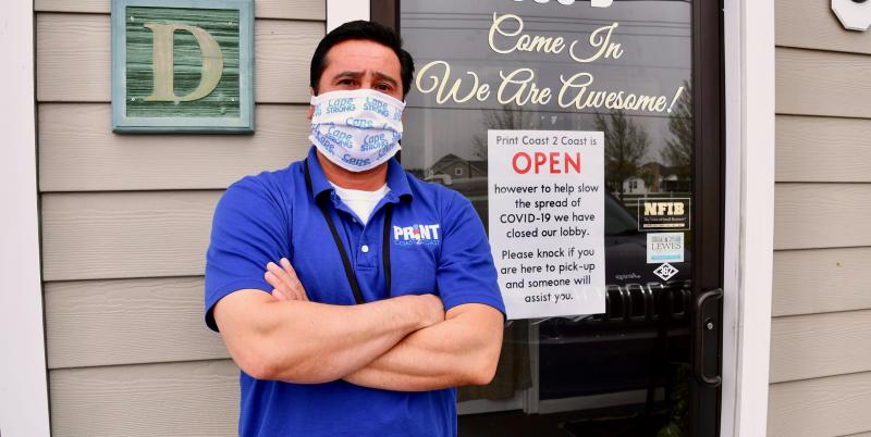 Jay Diaz, along with his wife, Melody, are adapting to the economic climate forced on local businesses by the COVID-19 pandemic. RON MACARTHUR PHOTOS