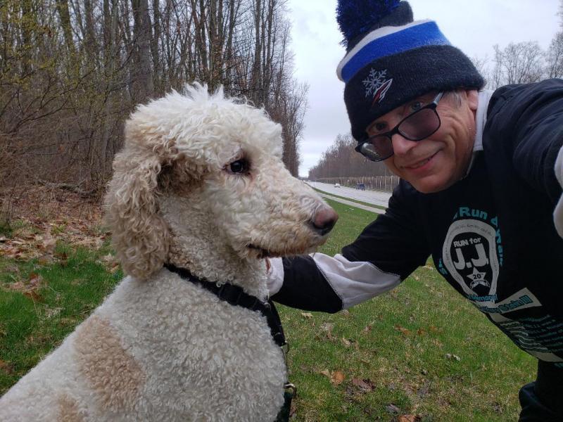 Rich Oldrieve completes his first run in Ohio. SUBMITTED PHOTOS