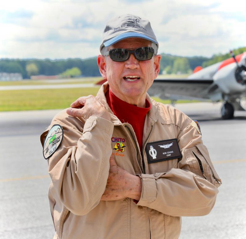 Flyover ground control officer Ron Covais is a retired U.S. Air Force pilot and Delaware Aviation Museum Foundation director.