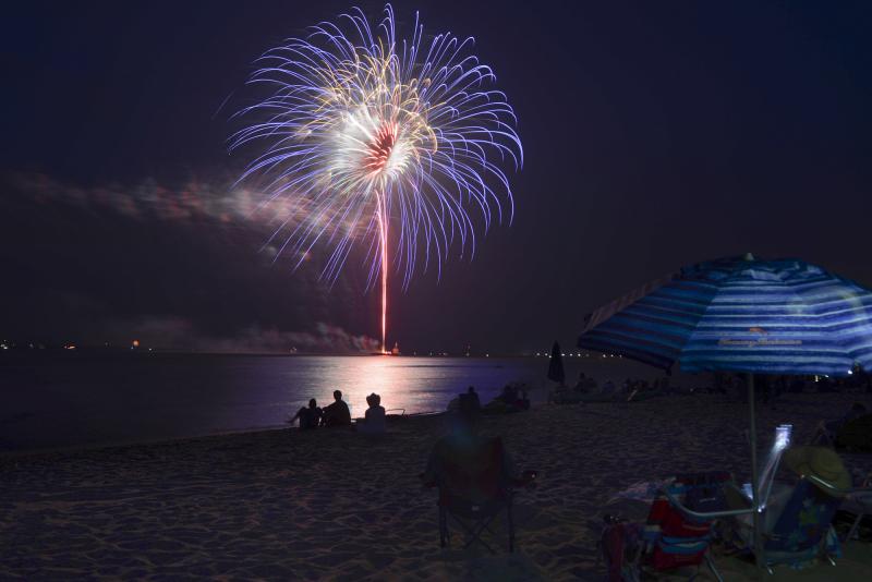 Lewes fireworks have been postponed until Labor Day weekend. DENY HOWETH PHOTO