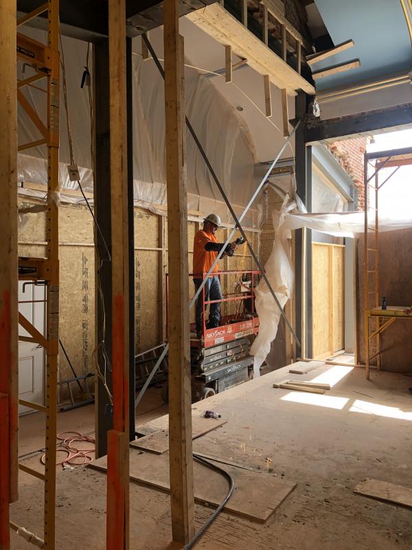 Work continues at St. Peter’s.