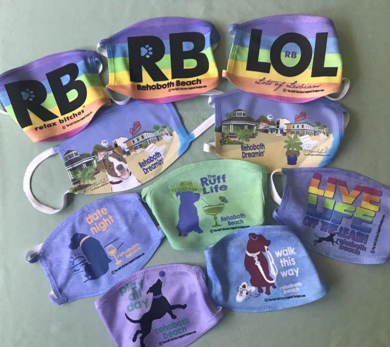 Many different Rehoboth Beach and pet-themed face masks are available from Sara England Designs. FILE PHOTO