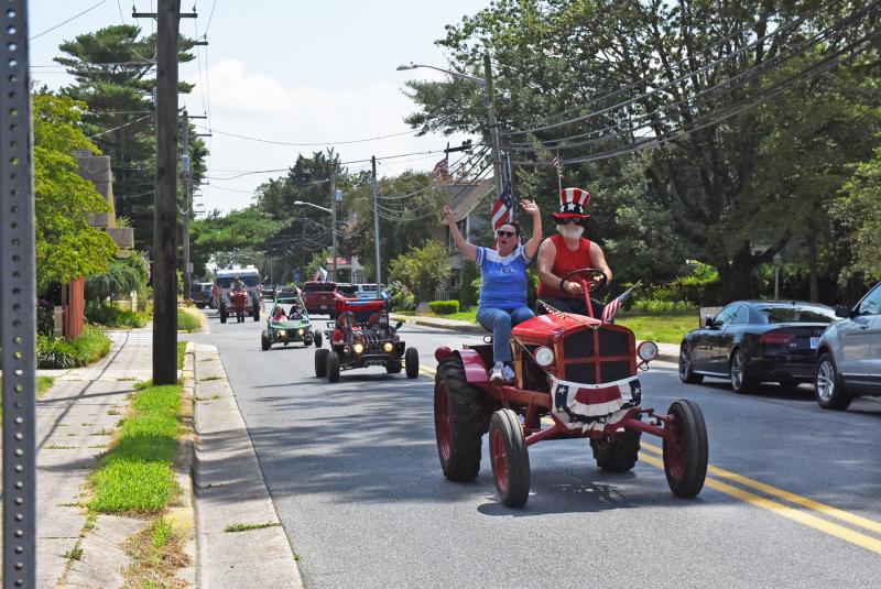 Tractors, go-karts and an RV joined the parade.