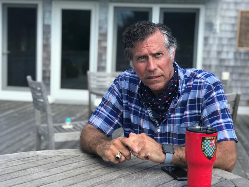Steve Smyk, 20th District representative, during our recent interview at the Canalfront Park overlook in Lewes. DENNIS FORNEY PHOTO