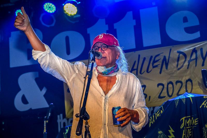 Highway One owner/managing partner Alex Pires gets the crowd excited for the concert.