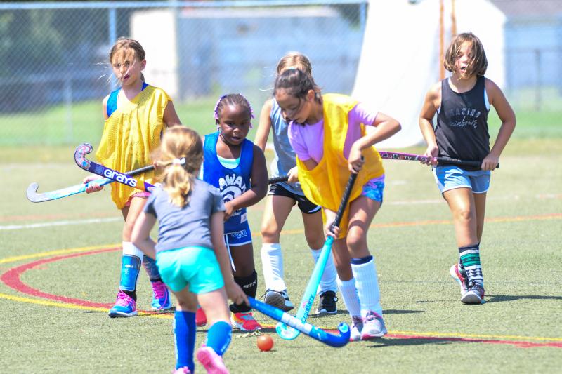 Girls just want to have fun at Champions Field Hockey Camp.