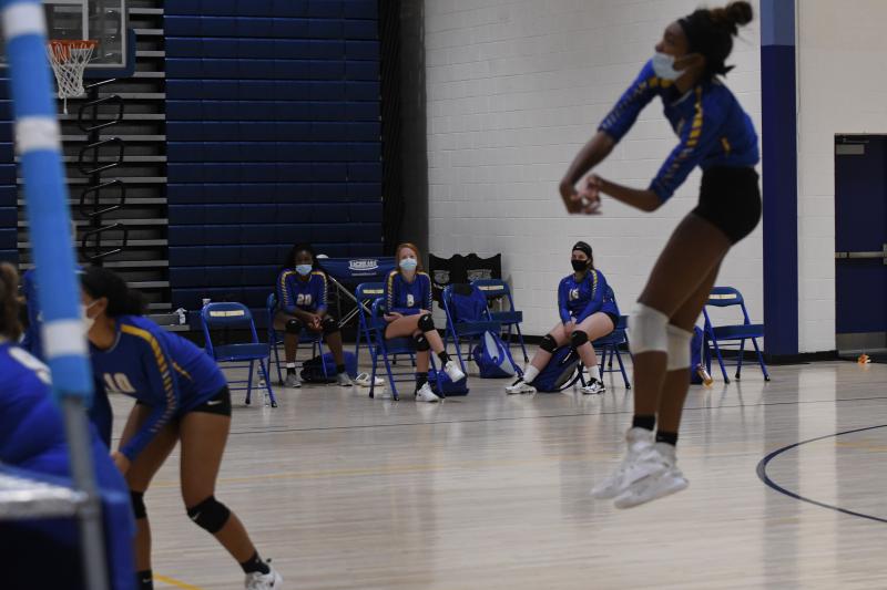 Brenya Reid is a high flyer for Central volleyball.
