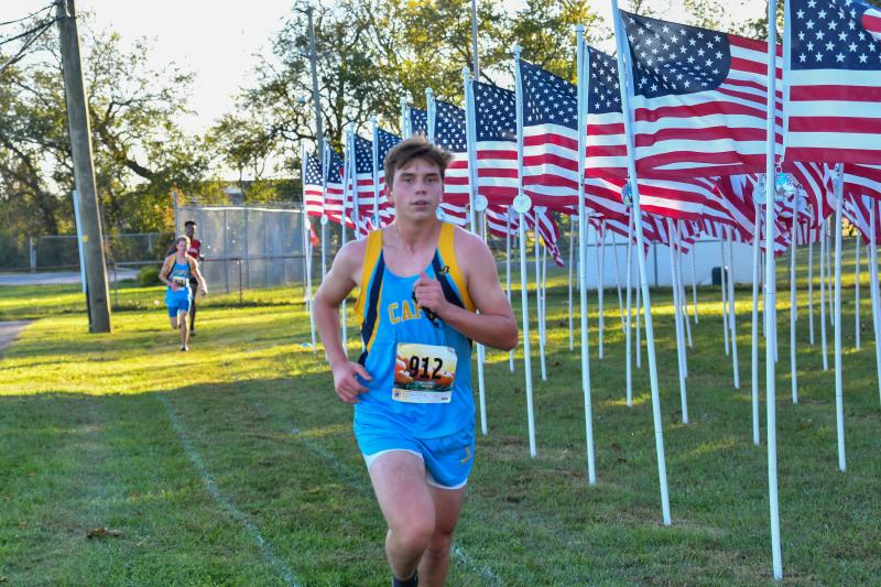 Brian Sponaugle heads home with a time of 20:12.
