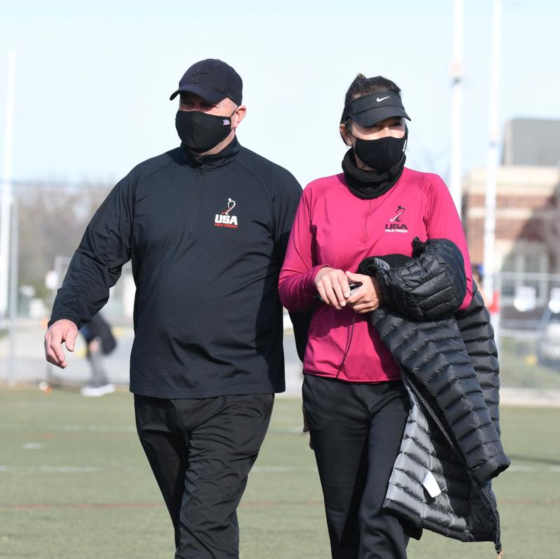 Buster and Nancy Neeman are field hockey refs who’ve been married 40 years. DAVE FREDERICK PHOTOS