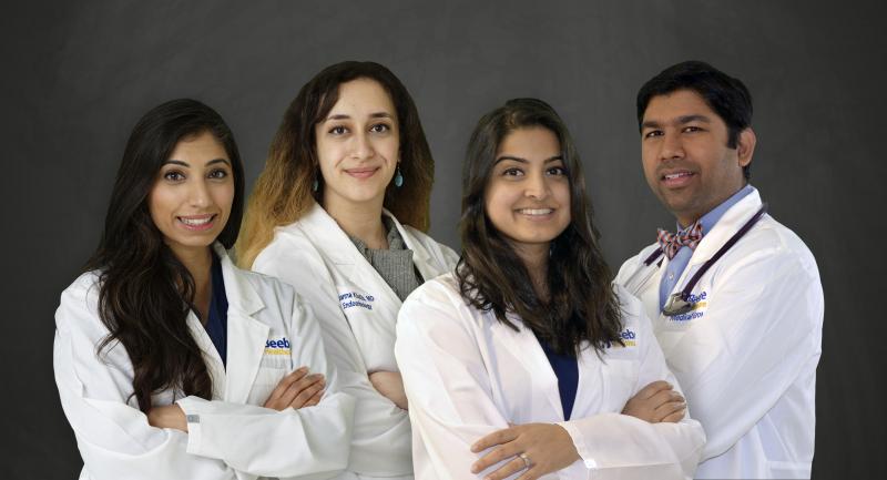 Beebe Endocrinology doctors are (l-r) Zulekha Karim, DO; Joanna Khatib, MD; Sonali Biligiri, MD; and Avinash Ravipati, MD. SUBMITTED PHOTO