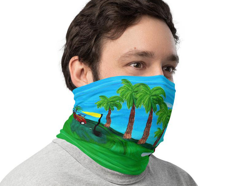 This golf face mask/neck gaiter is sold through Etsy.com at a surprising $34 each. SOURCE: ETSY