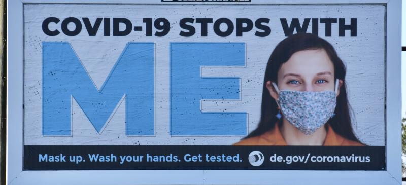 State health officials have an ongoing campaign to remind people to wear masks and get tested. RON MACARTHUR PHOTOS
