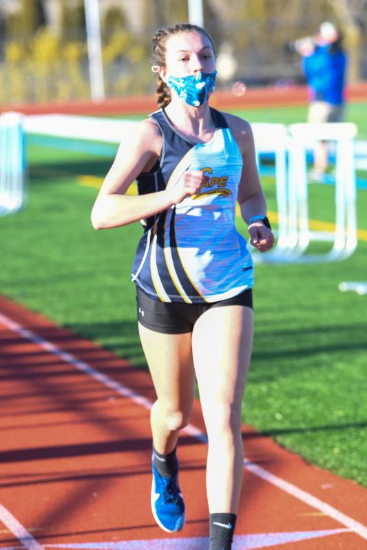 Katie Kuhlman wins the 1,600 meters.