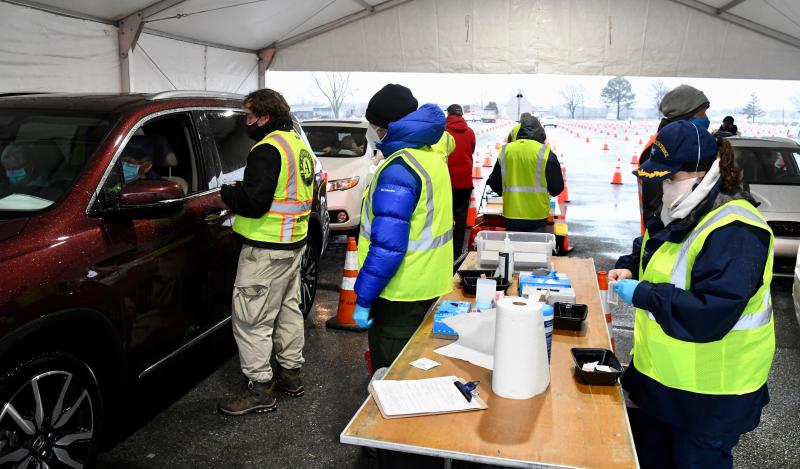 Some of the more than 200 dedicated staff and volunteers are on duty to administer vaccines.