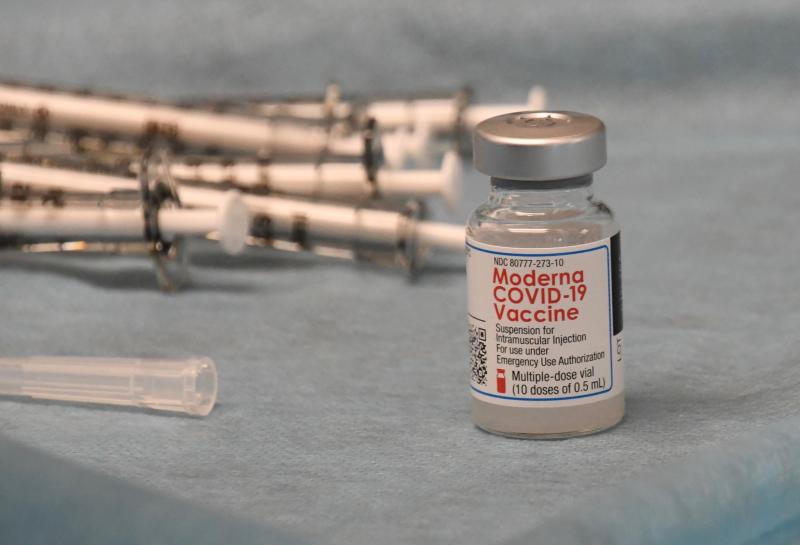 The Moderna vaccine is better suited for large vaccination events when extreme-cold storage is not available.