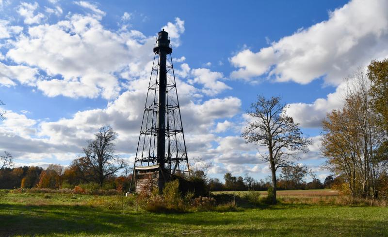 The Reedy Island Range Rear Light is one of the unique historical sites on the byway off Route 9 near Taylor’s Bridge.