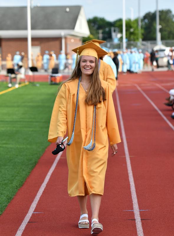 Olivia Vanderslice walks in the processional.