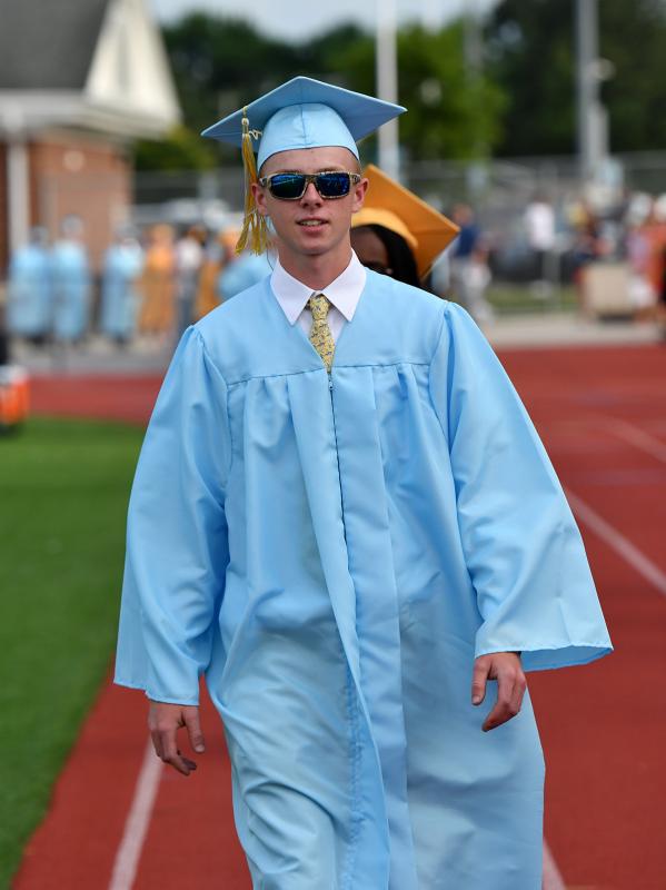 Wyatt Simpler walks during the processional.
