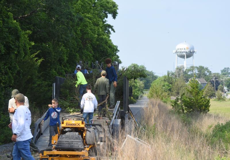 The swing bridge will not have to travel far, as DelDOT will bring it down the existing trail to its permanent home at the end of American Legion Road.