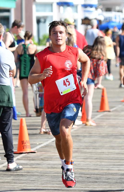 Cape junior Mikey Frederick runs to a time of 43:14.8.
