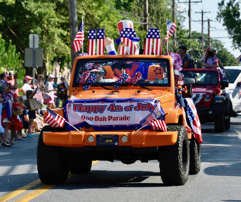 This decorated Jeep is annual participant in the Doo-Dah Parade.