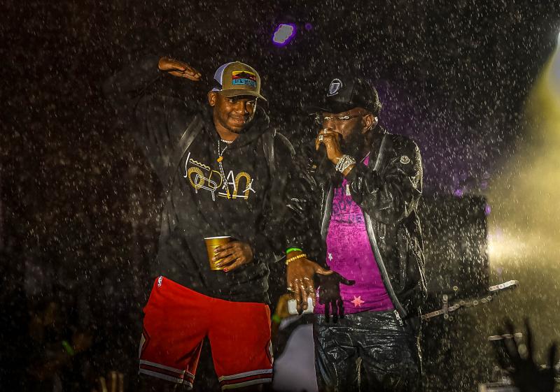 Philly rapper Freeway is joined by Jimmie Allen during the Jazzy Jeff set.