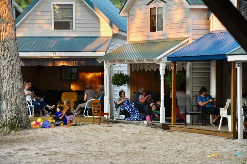 Ownership of the Carey’s Camp cottages, known as tents, is passed down through the generations.