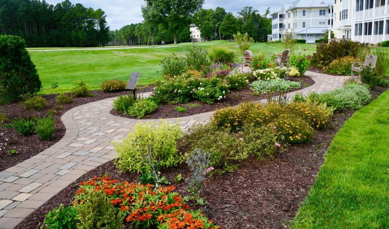 The Peninsula butterfly garden sits on a plot of open-space land not far from the community’s clubhouse and golf course.