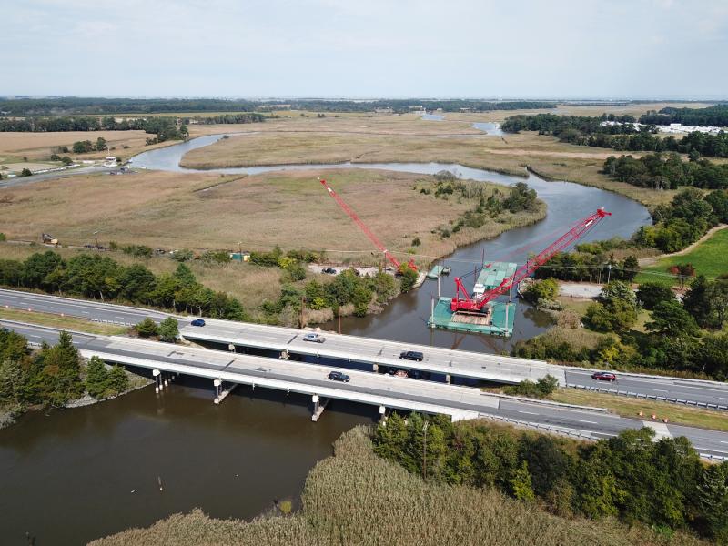 Traffic will be down to one lane in each direction as crews work on each bridge. Work is expected to last until spring.
