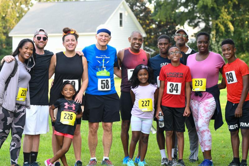 Members of the Morgan and Bolander families gather at the Cannonball 5K. DAVE FREDERICK PHOTOS