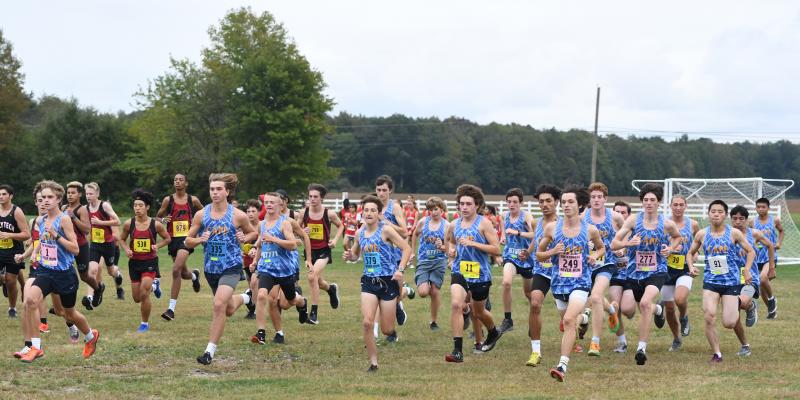 Thundering herd cross country at Sandhill Fields. DAVE FREDERICK PHOTO