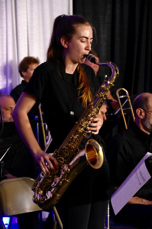 Morgan Hurlock returns home to play tenor saxophone as the only female member of The Spartan Alumni Jazz Band, one of the performers in the Oct. 16 True Blue Jazz Big Band Jazz Marathon at Rehoboth Beach Fire House. Hurlock, a 2016 Cape High graduate, was the first True Blue Jazz scholarship recipient as well as a Coastal Concerts scholarship winner.