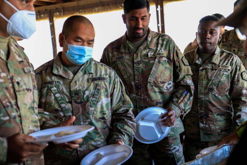 Murt Foos led the effort for the luncheon in hopes of helping to provide a Thanksgiving meal before the Reservists left for a deployment in Wisconsin. KAIT MOORE PHOTO