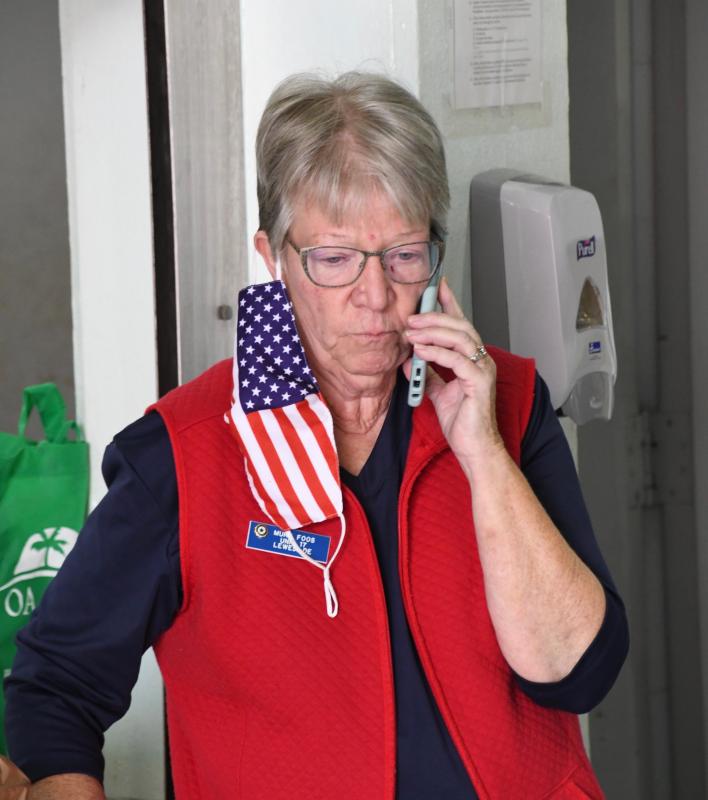 Murt Foss of American Legion Unit 17 is helping coordinate the effort to feed and care for 100 Army Reservists during their stay in Lewes as they prepare for deployment. She’s been busy answering and making phone calls this week.