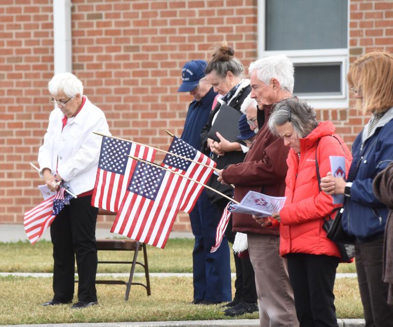The deployment ceremony was attended by many family, friends and community members. NICK ROTH PHOTO