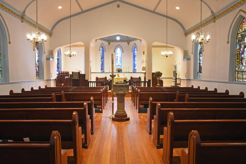 St. Peter’s Church recently underwent renovations which included expanding its sanctuary space. NICK ROTH PHOTO