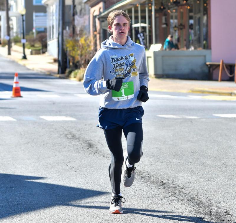 Cape’s Ryan Baker runs in the Lucky Leprechaun 5K March 13 in Milton. DAVE FREDERICK PHOTO