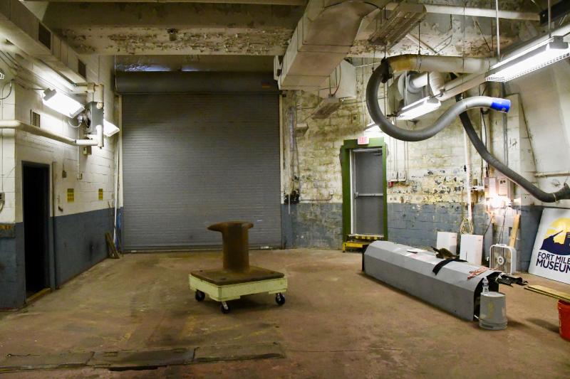 Among the unique features of the park are the numerous Fort Miles underground bunkers. This photo shows an area inside the Battery Smith bunker, the park’s largest. Battery 519 has been turned into a World War II museum.