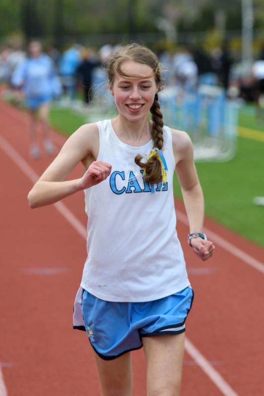 Elle Nauman runs the 100 meters.