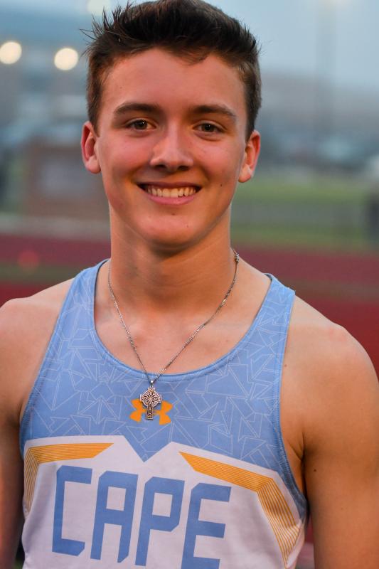 Bailey Fletcher won the Henlopen Conference pole vault title.