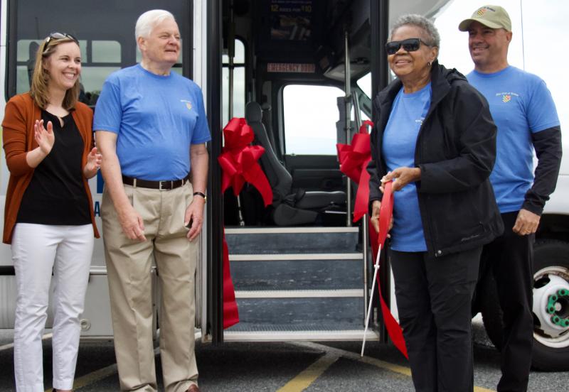Shown are (l-r) Delaware Department of Transportation Secretary Nicole Majeski, Mayor Ted Becker, Councilwoman Carolyn Jones and Councilman Khalil Saliba.