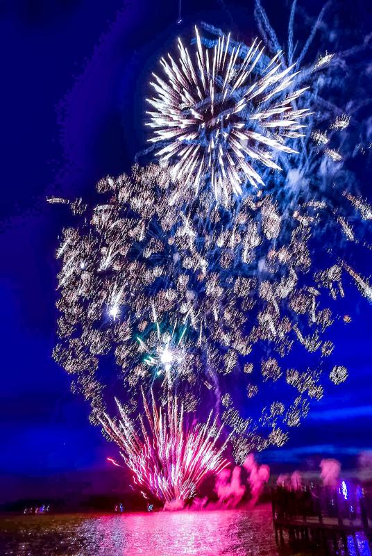 Red, white and blue for the Fourth.