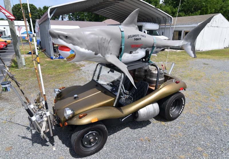 Beach Buggy Delaware First Shark by Bruce Meyers took a bite of the show.