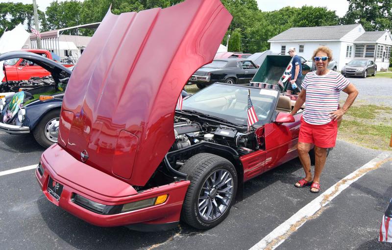 Maryanne Cardillo of Lewes stands with her 1992 LT1 Corvette.